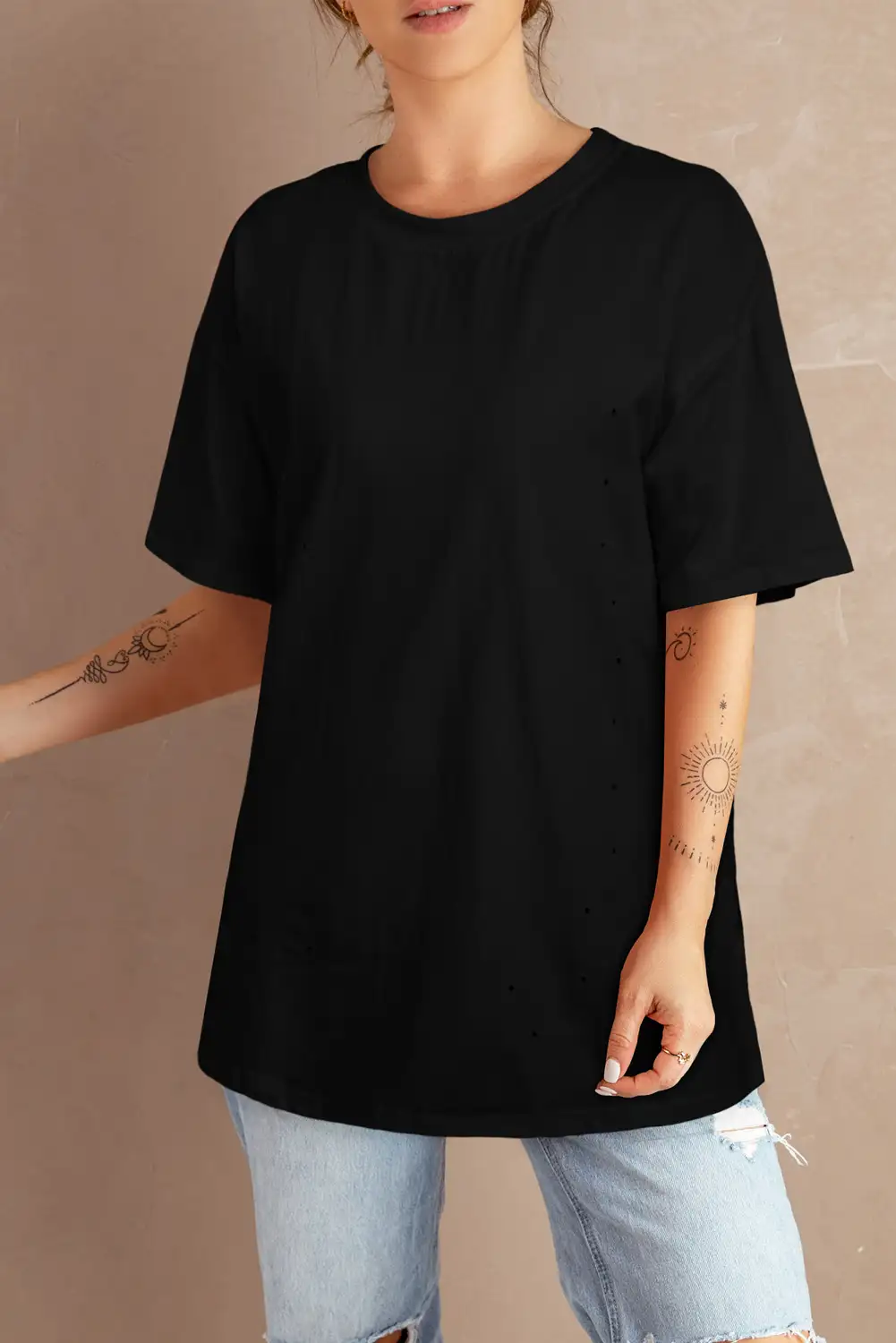 Cozy Black Oversize Tee