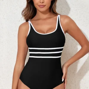 Colorblock U Neck Monokini