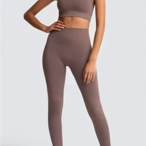 Dark Brown Solid Color Active Set