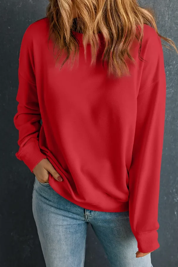 Red Classic Crewneck Sweatshirt