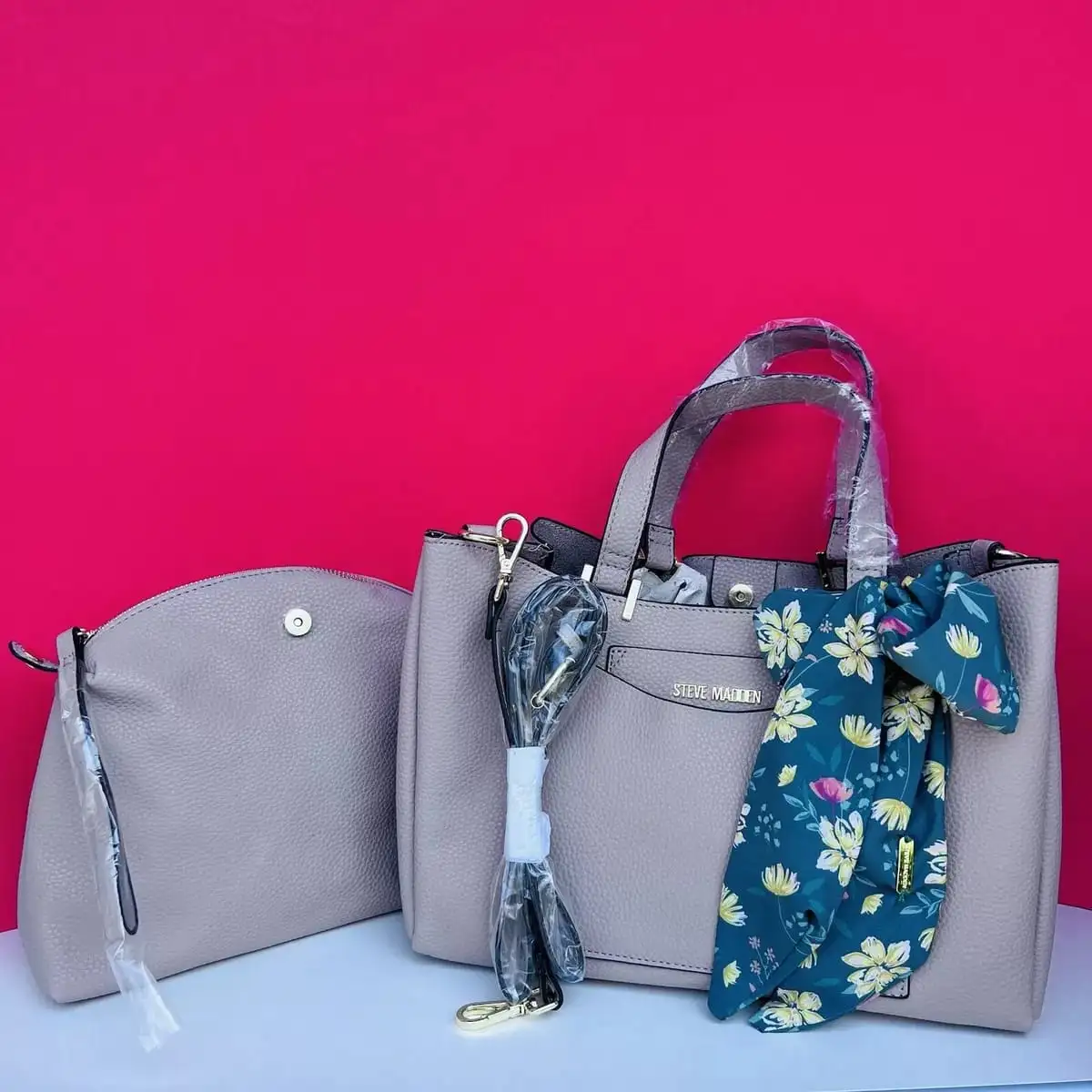 BPARKER Vegan Leather Satchel + Crossbody by Steve Madden