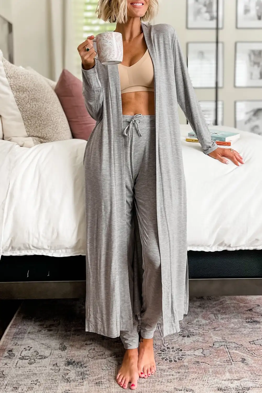 Chic Light Grey Lounge Set
