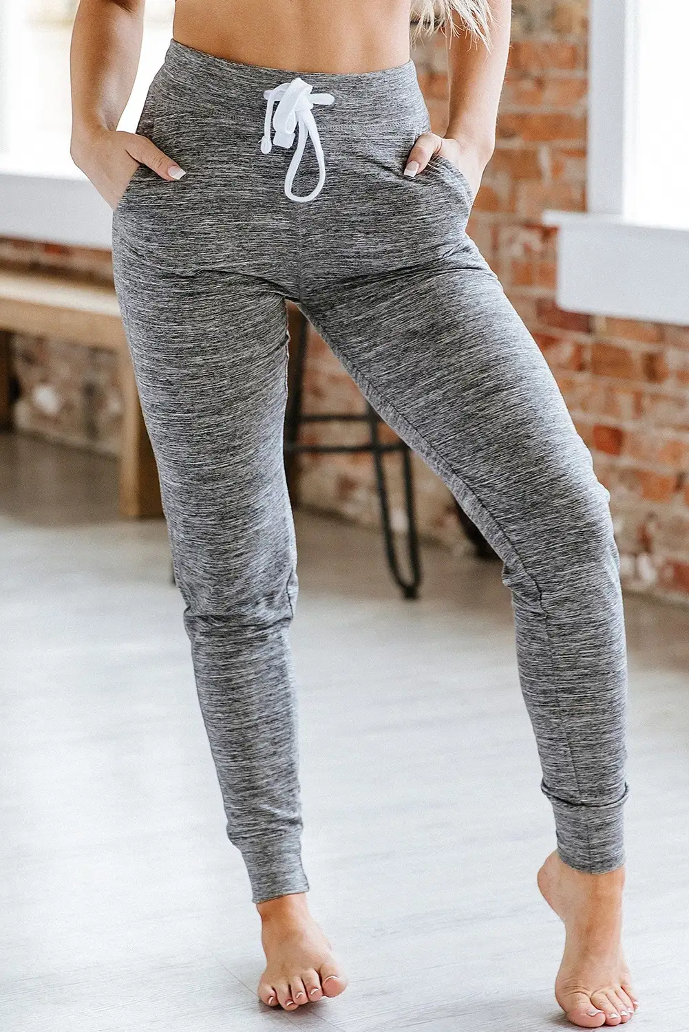 Cozy Gray Pocketed Joggers