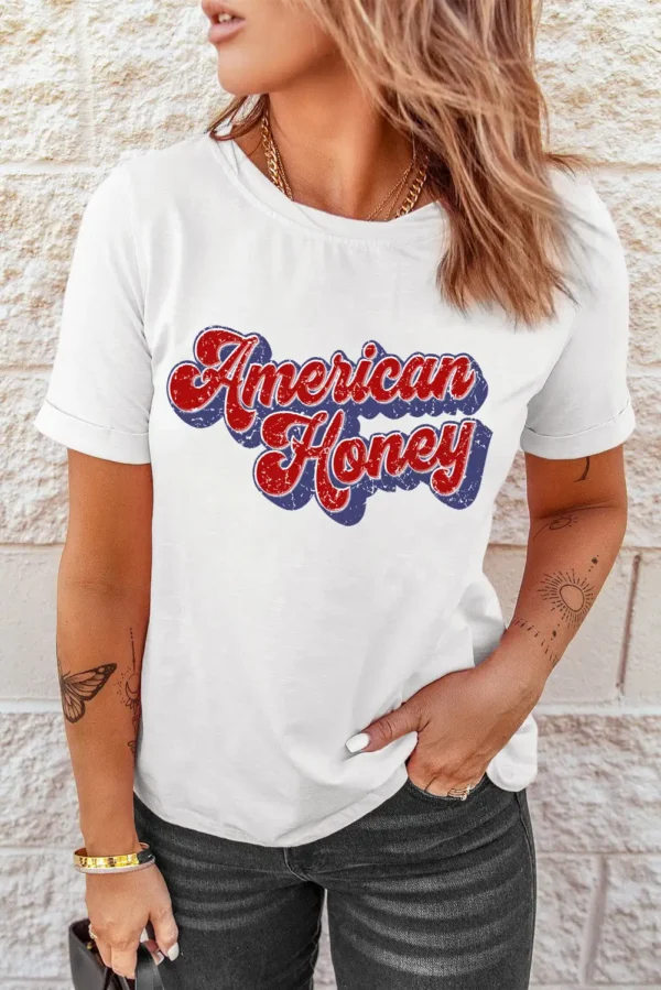 Fresh White American Honey Graphic Tee