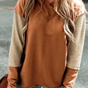 Chestnut Colorblock Hoodie