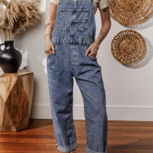 Sail Blue Denim Bib Jumpsuit