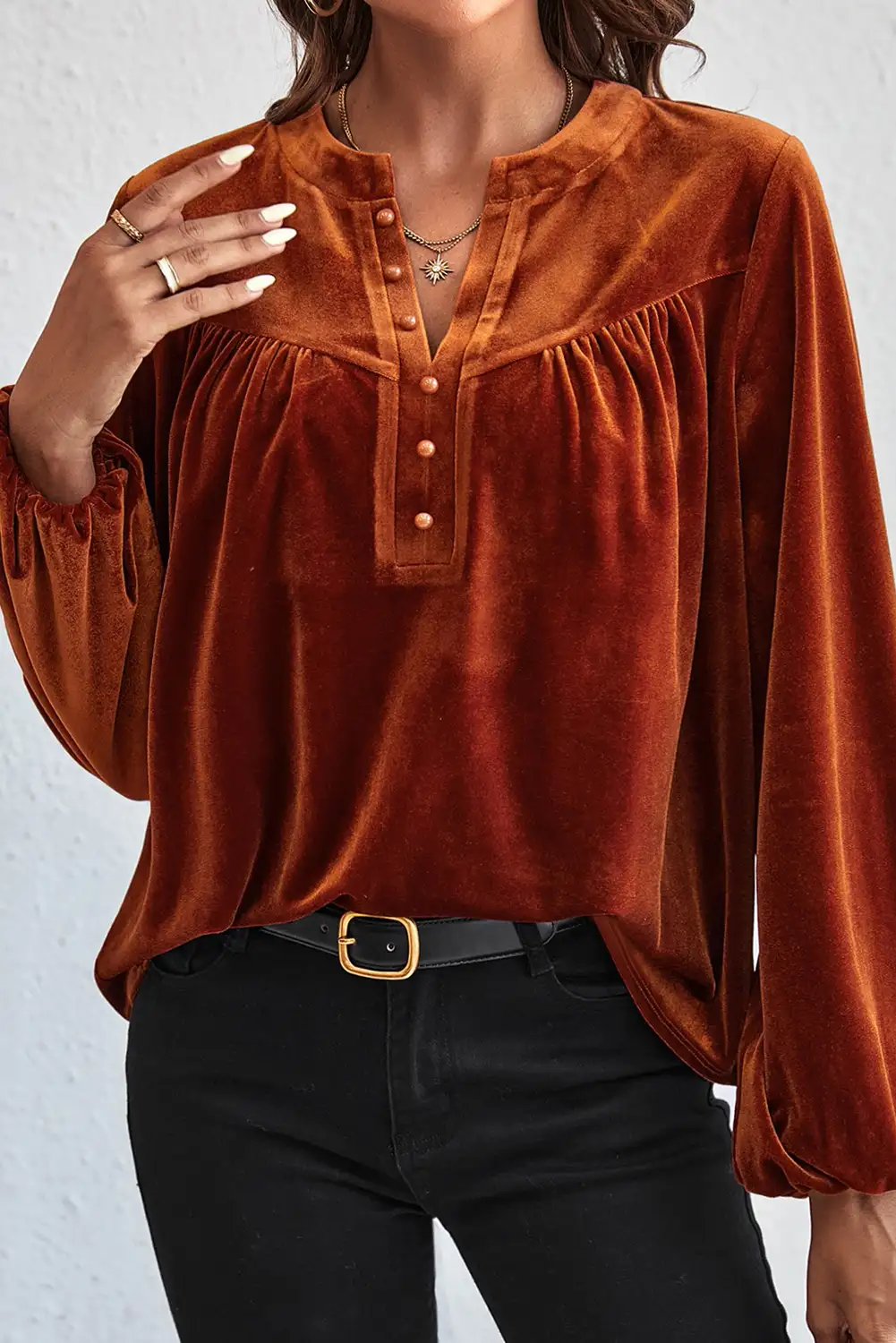 gold velvet top — Elegant Gold Flame Lantern Velvet Top for Southern Belle Winter Style