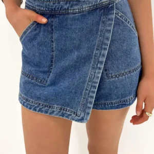 Ashleigh Blue Wrapped Denim Skort