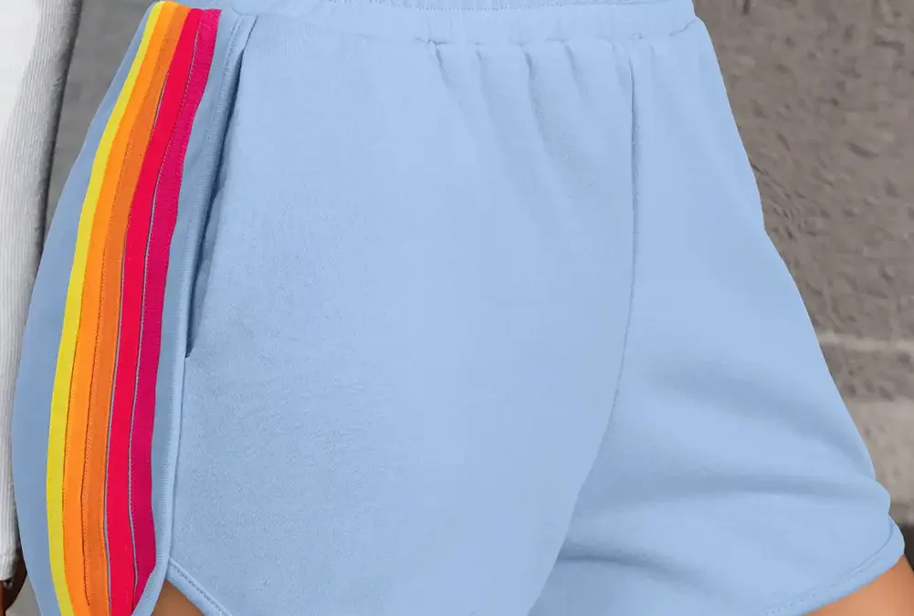 Beau Blue High-Waist Active Shorts for Easy Everyday Comfort