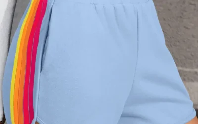 Beau Blue High-Waist Active Shorts for Easy Everyday Comfort
