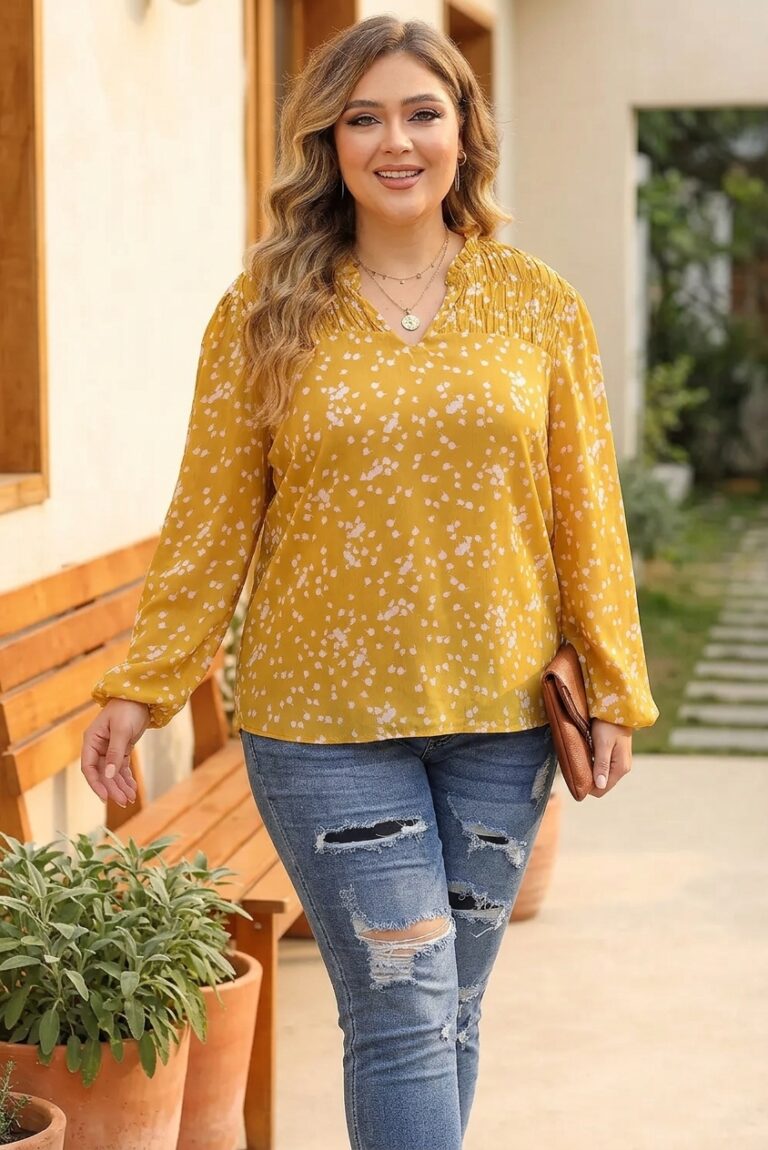 Yellow Floral Blouse That Makes Everyday Feel Brighter
