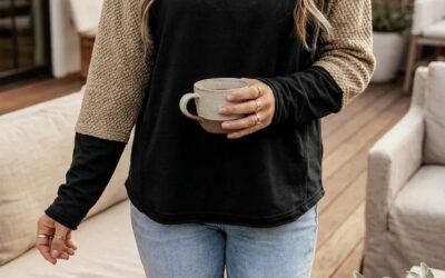 Black Colorblock Hoodie – Your New Favorite for Easy Fall Days