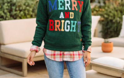 merry and bright the easy way cozy green knit