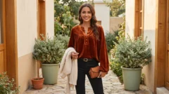 Gold Velvet Top You’ll Reach for All Season